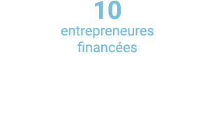 10 entrepreneures financées  