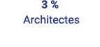 3 % Architectes